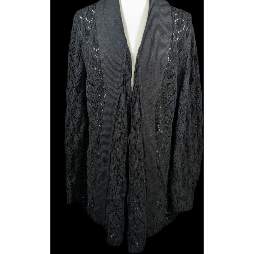 Versatile Black Cardigan by Venezia Jeans Clothing Co.